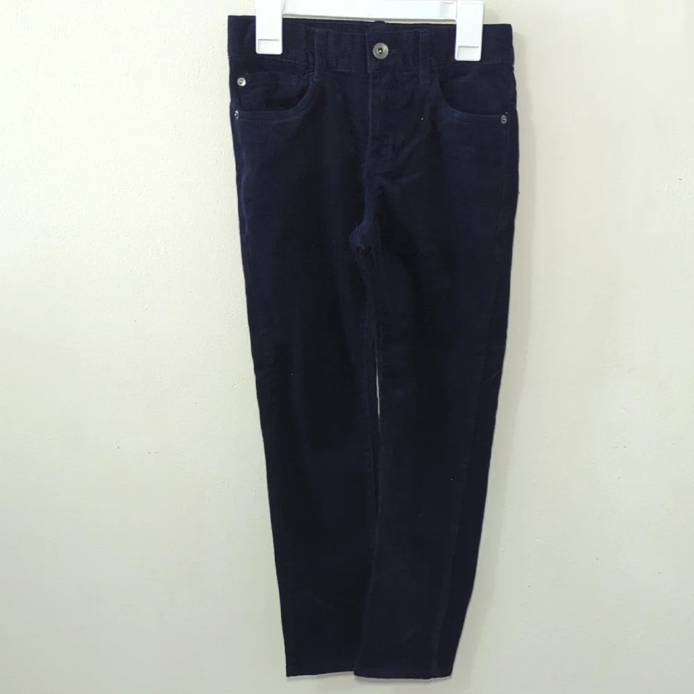 Children's Place Corduroy Pants Navy Blue Cotton Stretch New Boys Size 8